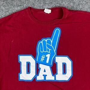 Dad T-Shirt Mens Size 3XL Red Graphic Novelty Father's Day Gift Funny Tee